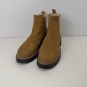 Danassa Chelsea‎ Boots 39 Tan Suede Portugal Warm Insulated